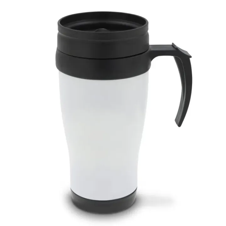 Double walled coffee mug metal 350ml - LT98759 (N5001)